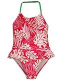 IMAGE OF Osh Kosh B'gosh - Girls 1 Piece Leaf Swimsuit, Fucshia, Pink (Size 7)