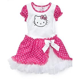Hello Kitty Girls Dress, Little Girls Tutu Dress