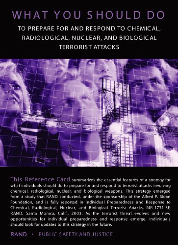 Individual Preparedness and Response to Chemical, Radiological, Nuclear, and Biological Terrorist Attacks: The Reference Guide