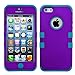 MYBAT IPHONE5HPCTUFFSO020NP Premium TUFF Case for iPhone 5 - 1 Pack - Retail Packaging - Grape/Tropical Teal