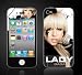 iPhone 4 Lady Gaga Vinyl Skin kit fits 4th generation apple iPhone decal cover Skins case./
