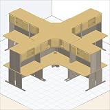 Bush Furniture ADV016 Series A: Advantage Office Setup XVI