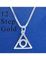 Family Recovery Symbol Jewelry, #1210 Set of Family Recovery Pendant #226 with Medium Box Chain #212, Chain Available in 3 Sizes, Sterling Silver, $28-$34