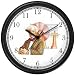 Michael Faraday - Magnetic Induction of Electricity Wall Clock by WatchBuddy Timepieces (Slate Blue Frame)