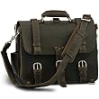 Saddleback Leather Briefcase Classic Dark Coffee Brown