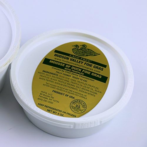 Hudson Valley Foie Gras 'Farm to Table' Mousse of Duck Foie Gras with Truffles, 16 oz (Two 8 oz. Packages)