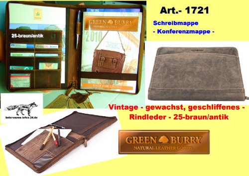 Schreibmappe 1721 braun/antik