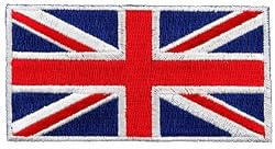 British Union Jack Embroidered Patch England Flag UK Great Britain Iron-On Emblem