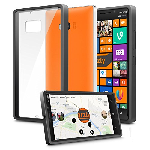 OrzlyÂ® - NOKIA LUMIA 930 - Fusion Gel Hard Case BLACK Phone Cover Skin for NOKIA LUMIA 930 SmartPhone - Fits ALL Models and Versions of the Lumia 930 Model (from 2014 Original Version and onwards)