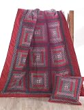 Blue Ridge Cabin Handmade Cotton Quilted Throw Quilts