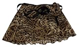 Cheetah Leopard Animal Print Wrap Ballet Skirt w/matching Hair Scrunchie Ladies S/M