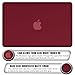 MacBook-Air-13, RiverPanda Lightweight Ultra Slim Rubber Coated Hard Case Cover With Keyboard Skin for MacBook Air 13-Inch (A1369/A1466) - Wine Red