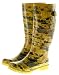 Couture Discount Damenstiefel Regenstiefel Gummistiefel, Flower Power, Blumen (ST156)