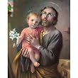 Carded 8"x10" Prints for Framing - Saint Joseph - Linen Paper - 7 and 4 Color Process Printing