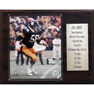 NFL Pittsburgh Steelers Jack Lambert Career Stat Plaque