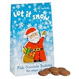 Churchill's Let It Snow Father Christmas Bag with Detachebale Magnets with Milk Chocolate Buttons 135 g  (Pack of 2)