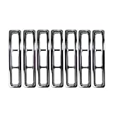 GRILLE INSERTS, CHROME TRIM, 97-06 JEEP WRANGLER/UNLIMITED