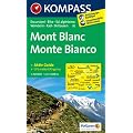 Monte Bianco - Mont Blanc 1 : 50 000: Wanderkarte mit Kurzf�hrer, Radrouten und alpinen Skirouten. GPS-genau