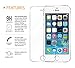iPhone SE Screen Protector, iPhone 5 Screen Protector - TechZoo iPhone 5S 5 5C Glass Screen Protector - [Tempered Glass] 99% Touch-Screen Accurate, for Apple iPhone 5 / 5S / 5C