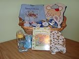 Teddy Bear Large Baby Boy Gift Basket Package - Comes Decoratively Wrapped Making it a Great Gift - Other Gift Options Also Available