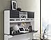 Ameriwood Home Pursuit Hutch, White/Gray