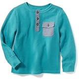 オールドネイビー OLD NAVY/ ポケットヘンリー ナッサウウォーター トップス長袖Tシャツ 2歳【並行輸入】