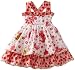 Jelly The Pug Girls 2-6X Cake Sassy Dress, White, 2T