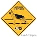 German Shepherd Crossing Xing Sign