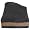 Haflinger GZL Grizzly Clog with Leather Trim,Charcoal,41 EU (US Women's 10 M)