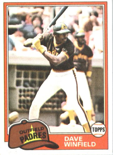 1981 Topps # 370 Dave Winfield San Diego Padres Baseball Card