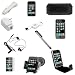 Search Our Specialty Mall : USB Retractable Data Cable + USB Car Charger + USB Home Travel Charger + Silicone Skin Cover Cases (Black + Clear) + Black Stereo 3.5mm Headset Handsfree with Microphone + Clear LCD Screen Protector + Stylus Pen + Car Mount Holder + Crystal Clear Snap On Case + Black Horizontal Pouch Case for Apple Iphone 8GB 16GB 2nd Generation Smartphone