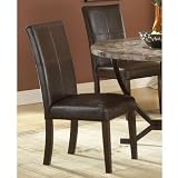 Hillsdale Monaco Side Parson Chair, Matte Espresso, Set of 2