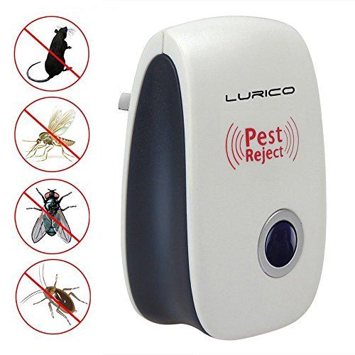 Lurico Ultrasonic Pest Repeller - Professional Electronic Pest Repellent Control Repels Rodents - Natural Insect Control Roaches Equipment for Indoor Lurico Ultrasonic Pest Repeller - Professional Electronic Pest Repellent Control Repels Rodents - Natural Insect Control Roaches Equipment for Indoor
