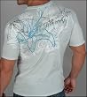 Monarchy Summer - Men's Floral Short Sleeve Tee in Ice Blue