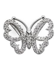 Butterfly Pendant with Diamonds in 14K White Gold