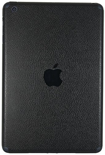 LUVVITT® SILVERBACK (TM) Protective Back Skin for iPad MINI - (Leather Look Pattern) Black (with BONUS Screen Protector)