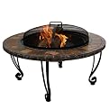Slate Marble Tile Outdoor Firebowl