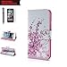 iPhone 6 Plus Case, iPhone 6s Plus Case, Classic Cherry Blossom Flip Wallet PU Leather Case (with Card Slots & Magnetic Flap Closure) Stand Case Cover for Apple iPhone 6 Plus