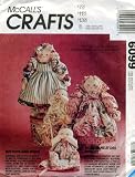 McCall's Crafts Country Novelty Hair Dolls and Babies Sewing Pattern # 6099
