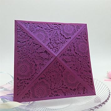 Purple wedding invitations amazon