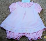 Letop Lil Chick-a-dee Bubble & Pinafore Set - Pink - 3 Months Only