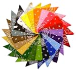 Bandana avec Motif Paisley en 50 Coul...