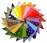 Bandana mit original Paisley Muster in 55 Farben und Motiven 100% Baumwolle