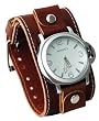 Nemesis #BLBB054W Men's Premium Wide Leather Strap Retro Diver Watch