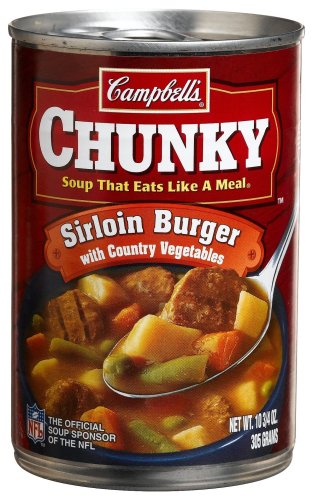 Campbell Chunky Soup, Sirloin Burger with Country Vegetables, 10.75-Ounce Units (Pack of 12)