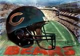 Chicago Bears (Helmet) Sports Poster Print - 11x17