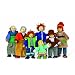 Hape Doll Family Of 7 Made Of Bamboo