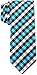 Scott Allan Turquoise Black Tie Men | Gingham Plaid Ties for Mens | Necktie Turquoise | corbatas para hombres elegantes