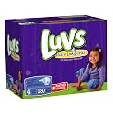 Luvs Premium Stretch Diapers with Ultra Leakguards, Size 4 (22-37 Lbs), 180 Count