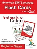 Sign2Me - ASL Flashcards: Beginners Series - Animals & Colors (Incl. ASL + English + Spanish) (American Sign Language) (American Sign Language Flash Cards, Beginner)